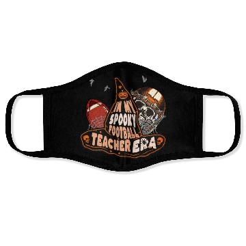 Discover In My Spooky Football Teacher Era Witch Face Masks