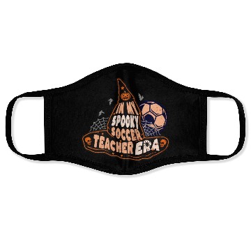Discover In My Spooky Soccer Teacher Era Witch Face Masks