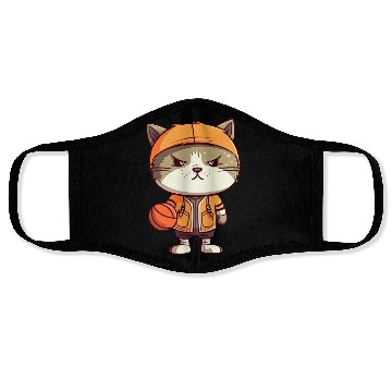 Discover Basketball cat Face Masks