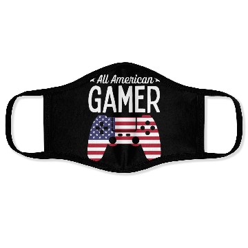 Discover All American Gamer Face Masks