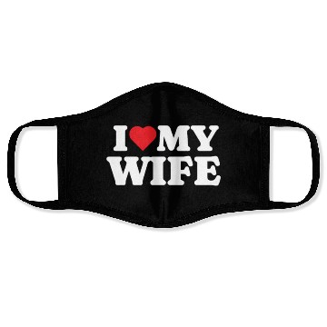 Discover I Love My Wife Face Masks