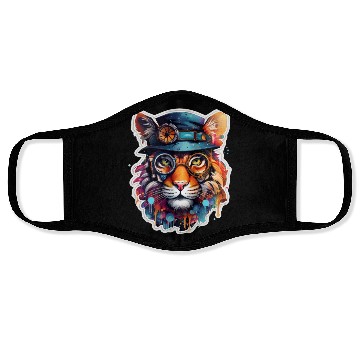 Discover Steampunk Tiger Face Masks