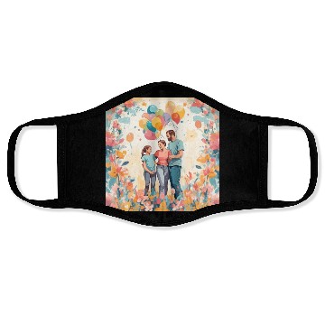 Discover Happy Family Day Face Masks