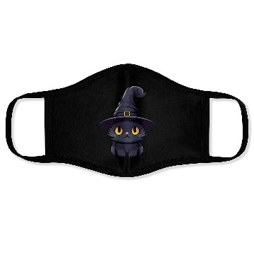 Discover Wicked Cat Witch Funny Halloween Witch Face Masks