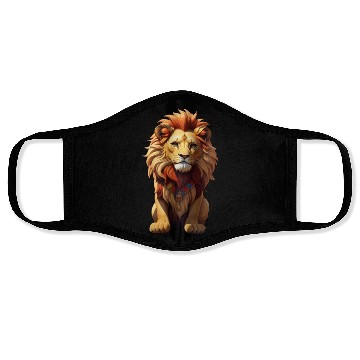 Discover Lion art design Face Masks