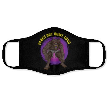 Discover Funny Horror Werewolf Lycanthropy Full Moon Shapes Face Masks