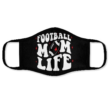 Discover Livin That Football Mom Life Game Day Cheer Mom Face Masks