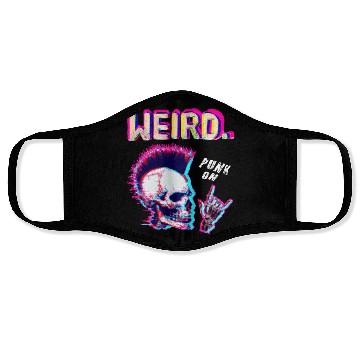 Discover Weird - For Halloween Lovers Punk Rock Face Masks