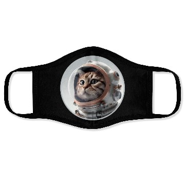 Discover Catstronaut Close-Up: Feline Space Suit Face Masks