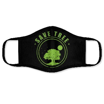 Discover Save Tree Nature Forests Leaves Environment Face Masks