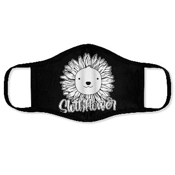 Discover Sloth Sunflower Face Masks