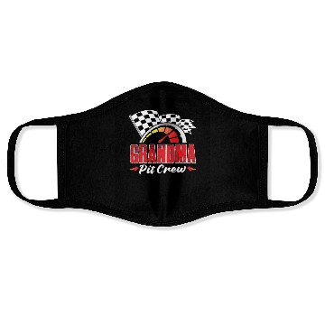 Discover Grandma Pit Crew Face Masks
