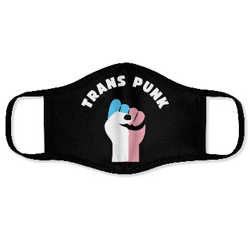 Discover Trans Punk Transgender Pride Face Masks