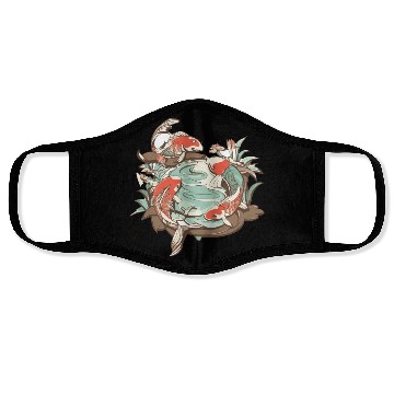 Discover Tranquil Oasis: Koi Pond Serenity Face Masks