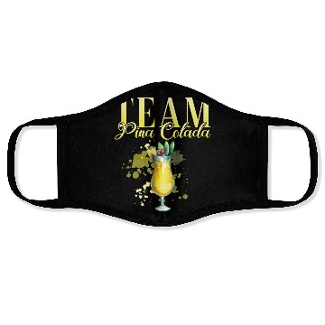 Discover Team Pina Colada Cocktail Bartender Face Masks