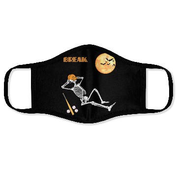 Discover Skeleton Baseball Break Sleep Chill Halloween Funn Face Masks