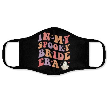 Discover In My Spooky Bride Era Halloween Wedding Bride Face Masks