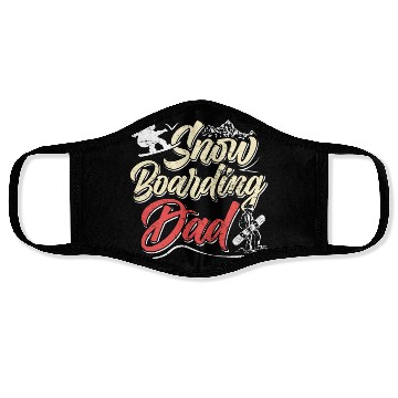 Discover Snowboarding Dad Snowboard Daddy Freestyler Face Masks