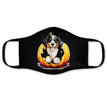 Discover Halloween Bernese Mountain Dog Face Masks