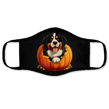 Discover Halloween Bernese Mountain Dog Face Masks