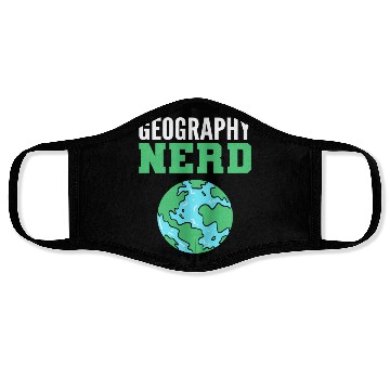 Discover Geography Nerd Archivist Gift Face Masks