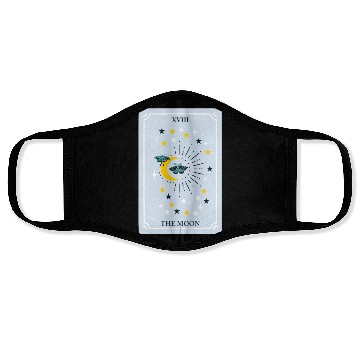 Discover Cute Moon Card Face Masks