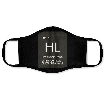 Discover Periodic Table Symbol (HL) Face Masks