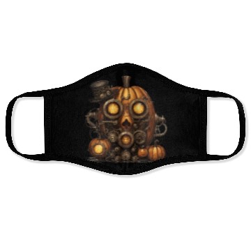 Discover Spooky Retro Gothic Halloween Steampunk Pumpkin Face Masks