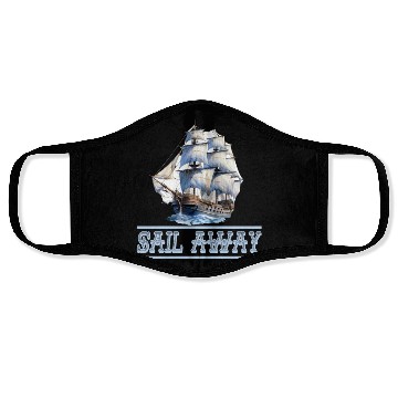 Discover Papiership Paper Boat for a Sailor and Captain Face Masks