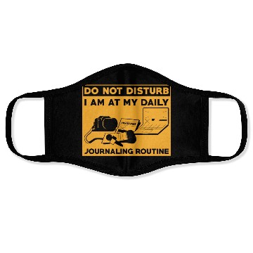 Discover Journaling Routine Funny Do not Disturb Journaling Face Masks
