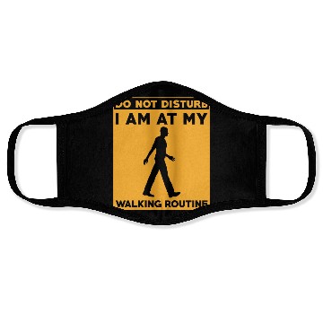 Discover Walking Routine Fitness Design - Do Not Disturb Face Masks