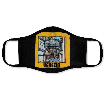 Discover Venice Gondola Italy Venezia Face Masks