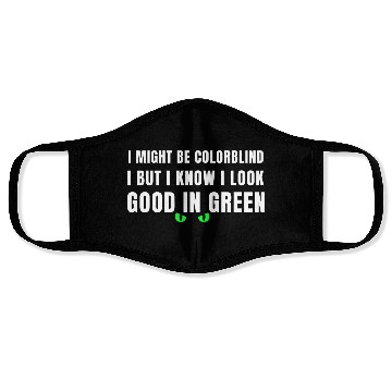 Discover I Might Be Colorblind Face Masks