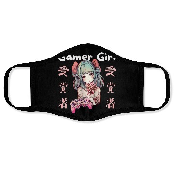 Discover Gamer girl Anime Lollipop girl Face Masks