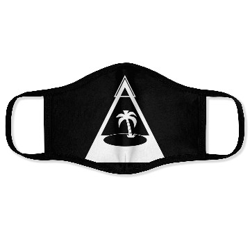 Discover Palm Tree With Triangles Face Masks