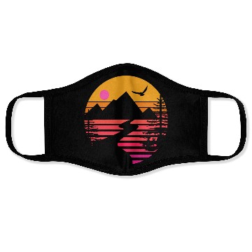 Discover Mountain River Face Masks