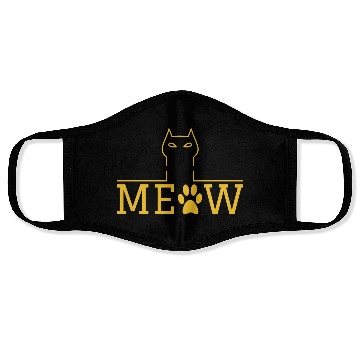 Discover Cat Meow Gift For Cat Lover Face Masks