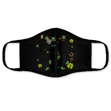Discover Skeleton Saint Patrick s Day Face Masks