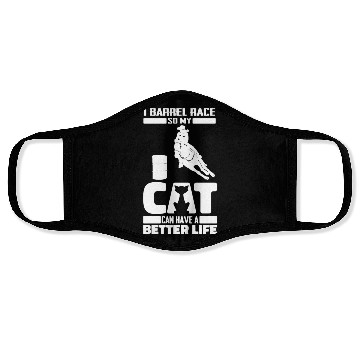 Discover Horse Barrel Racing Cat Face Masks