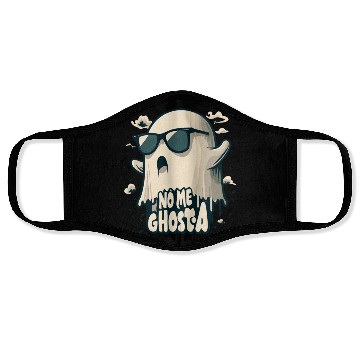 Discover No Me Ghosta Funny Mexican pun Halloween Ghost men Face Masks