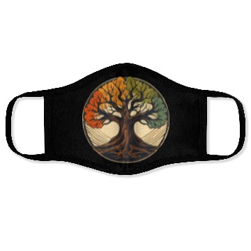 Discover Tree / Wood / Forst / Tree of Life / Leaves Face Masks