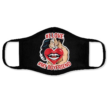 Discover #I love my Boyfriend Face Masks