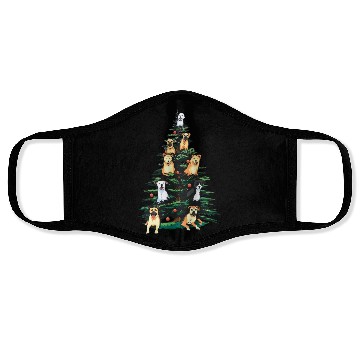 Discover Christmas Dog Tree Animals Lover Funny Xmas Face Masks