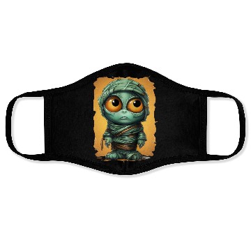 Discover Halloween Spooky Cartoon Mummy Face Masks