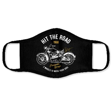 Discover Classic bike, hit the road Face Masks