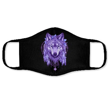 Discover Dreamcatcher Harmony Wolf Face Masks