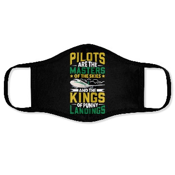 Discover Pilot Aviation Airplane Airline Future Pilots Face Masks