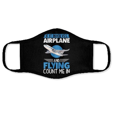 Discover Pilot Aviation Airplane Airline Future Pilots Face Masks