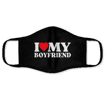 Discover I Love My Boyfriend Face Masks