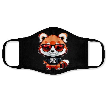 Discover Chibi Red Panda Cub Face Masks